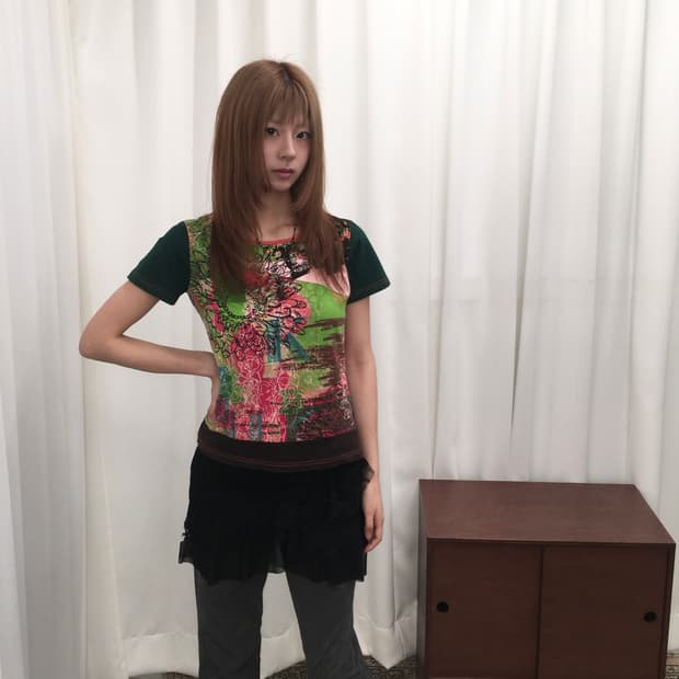 디자인 반팔 탑