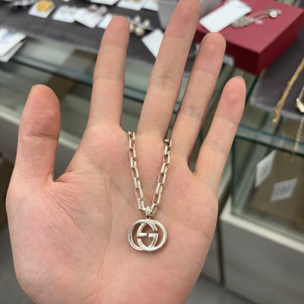 구찌 인터로킹 목걸이
