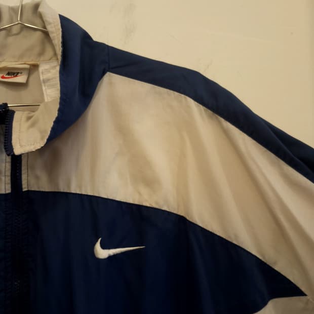 나이키 올드 스쿨 배색 오버 핏 바람막이