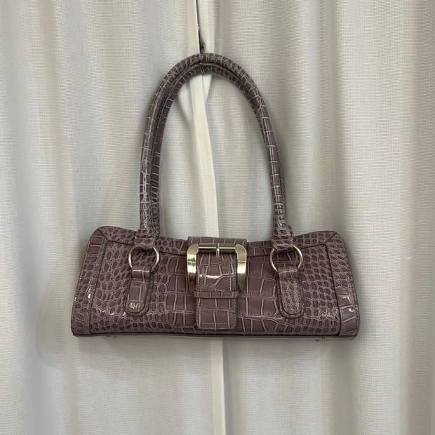 일본 빈티지 파스텔 퍼플 가방