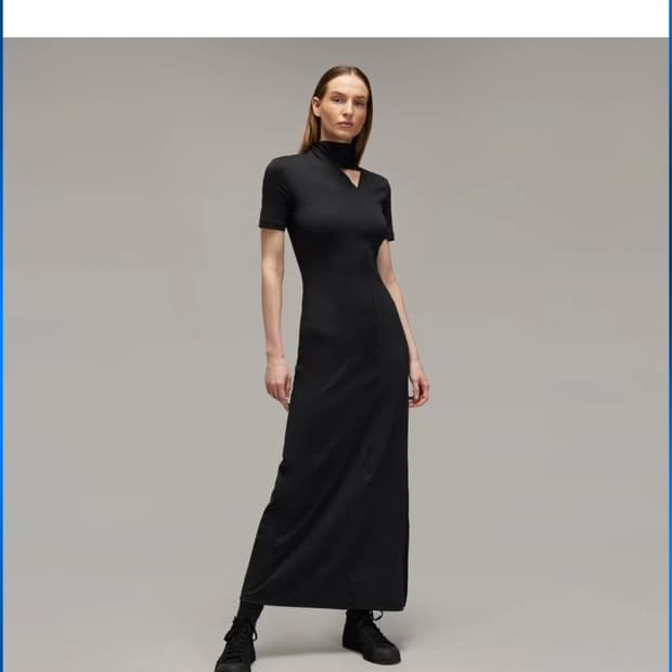 Y-3 넥 클로져 원피스
