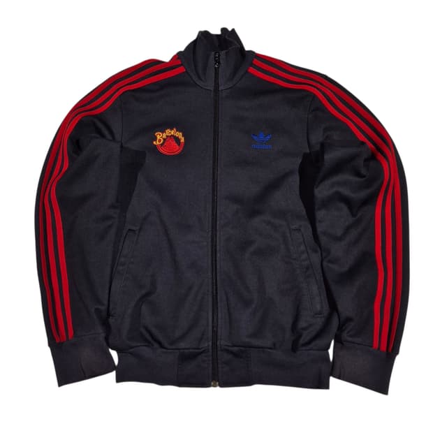 100) adidas 아디다스 바로셀로나 트랙탑 져지 검/빨