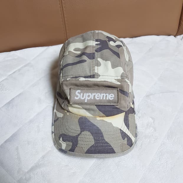 슈프림 밀리터리 캠프캡 모자 볼캡 스톤 카모 23SS