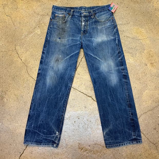 90s Made in USA 미국 빈티지 리바이스 501 셀비지 청바지