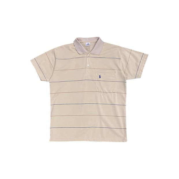 Polo Ralph Lauren 멀티 스트라이프 포켓 반팔 티셔츠