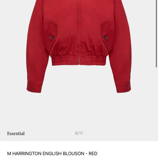 노이스 빨간 자켓 아우터 색감 이쁨