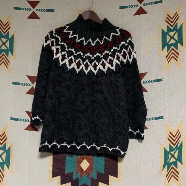 노르딕 패턴 니트