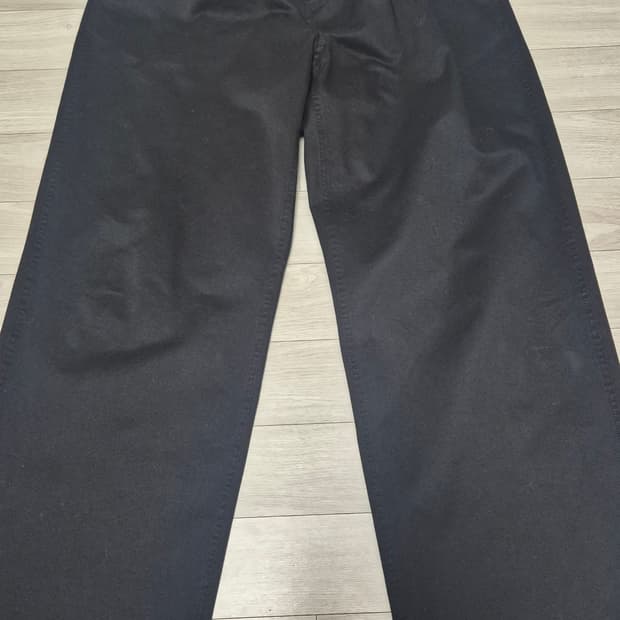 유니온블루 원턱 와이드 치노 팬츠 블랙 xl