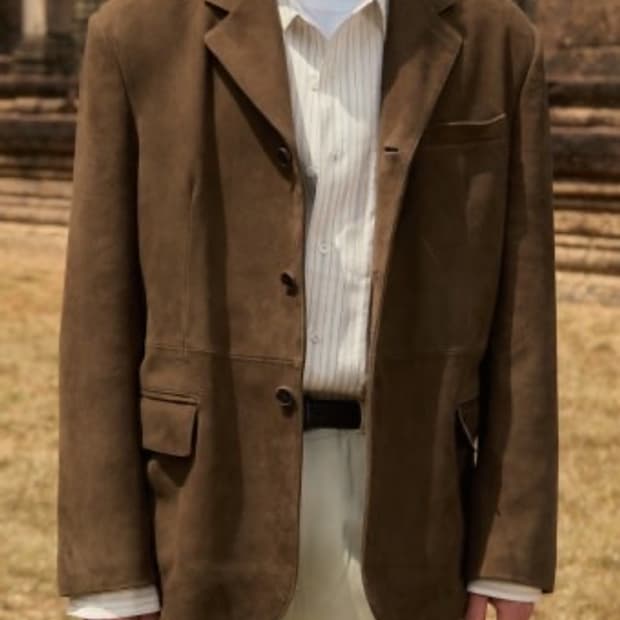 stu 고트 스웨이드 블레이저 (S)