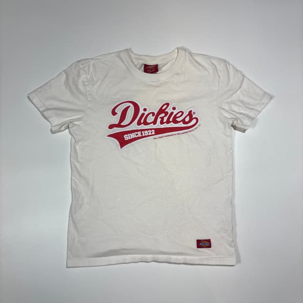 디키즈 화이트 반팔 티셔츠