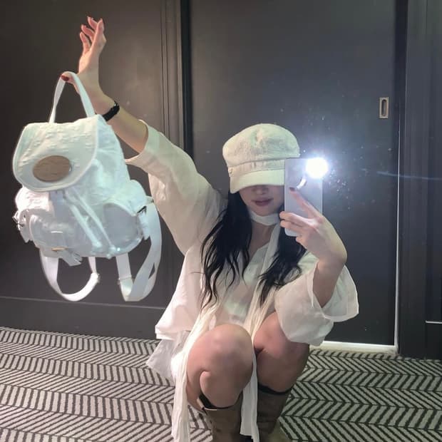 라츠유 백팩 화이트(제니백팩)