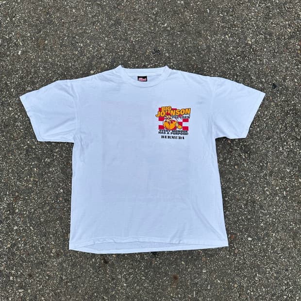 빈티지 90s 빅 존슨 반팔 티셔츠