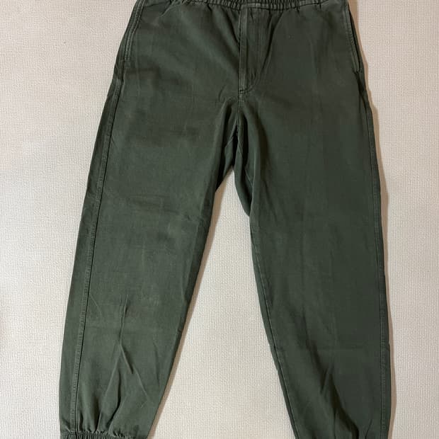 무료배송 - 유니클로 조거 팬츠(올리브) L 32-34