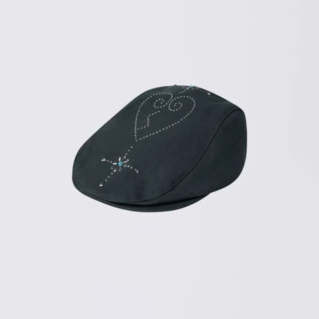 Sculptor Boho Stud Hunting Cap Charcoal