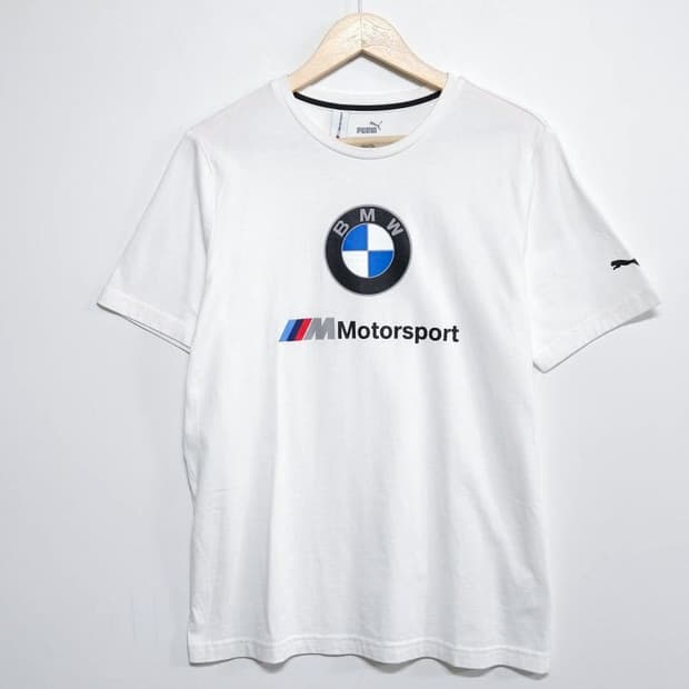 95 PUMA 푸마 반팔 티셔츠 화이트 BMW 모터스포츠
