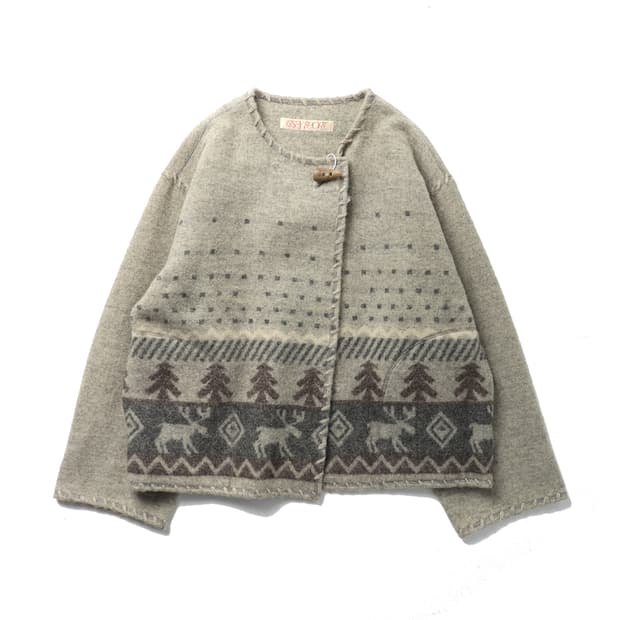 ISSEY SPORT Blanket Stitch Wool Jacket