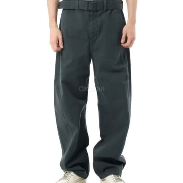 르메르 트위스티드 벨티드 팬츠 카본 블루