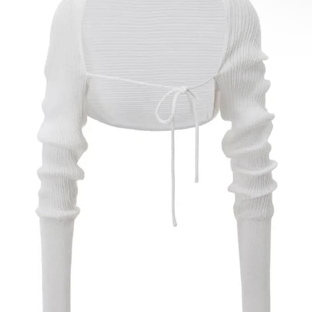 (새상품) 쓰리타임즈 릿볼레로 가디건 화이트 쓰탐