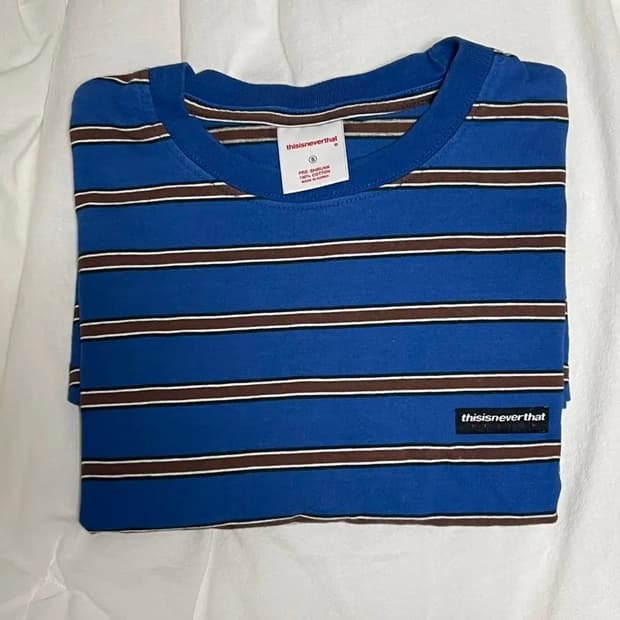 디스이즈네버댓 스트라이프 반팔 티셔츠