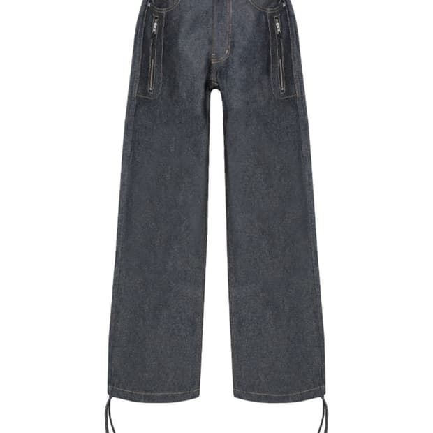 [새상품] MJD 로우 라이즈 듀얼 집 데님 인디고 M