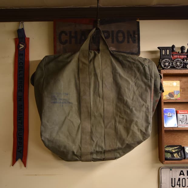 미군 오리지널 조종사 캔버스 키트백 S133