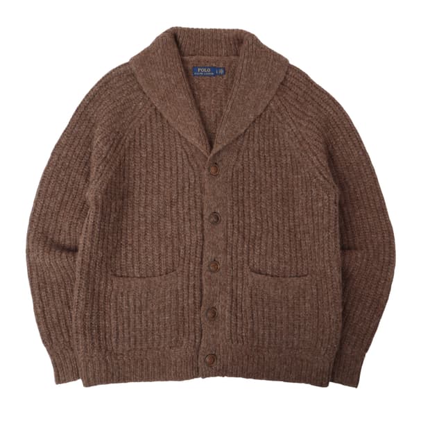 폴로 랄프로렌 알파카 메리노울 숄카라 가디건