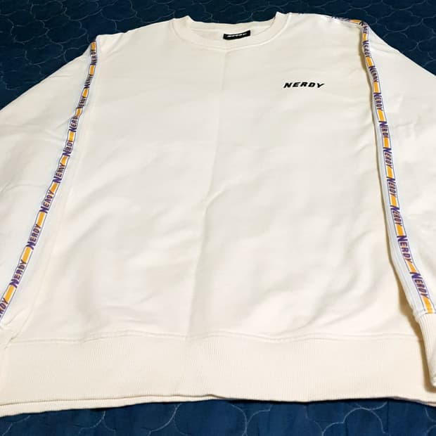 널디 오버핏 맨투맨 크림 (L)