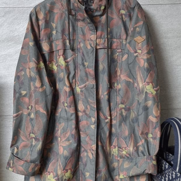 정품) 오일릴리 패턴 후드 점퍼 자켓 