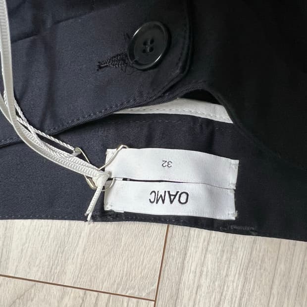 OAMC 네이비 면바지