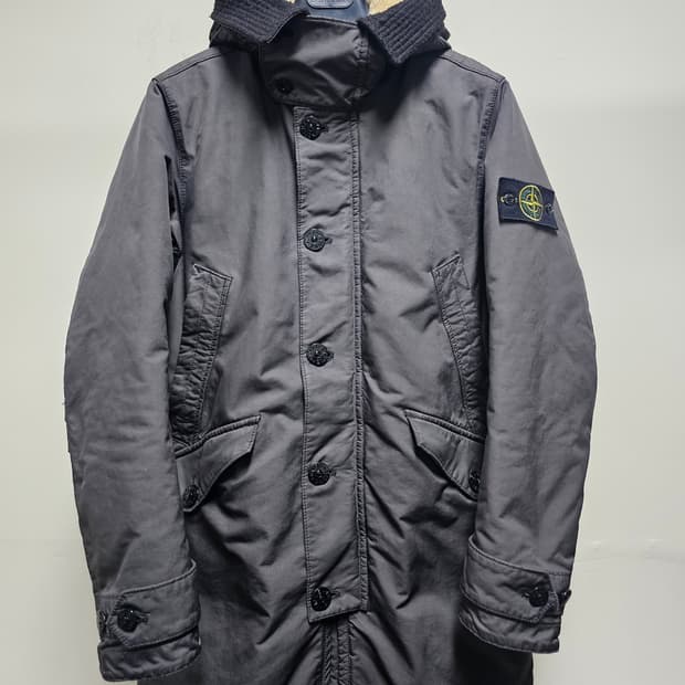 스톤아일랜드 DAVID-TC 양털 후드 다운 자켓