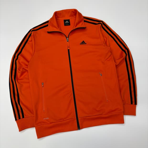 Adidas 아디다스 에센셜 오렌지 트랙탑 져지 자켓