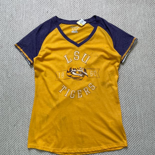 00s 챔피온 엘리트 LSU 타이거스 반팔티셔츠 