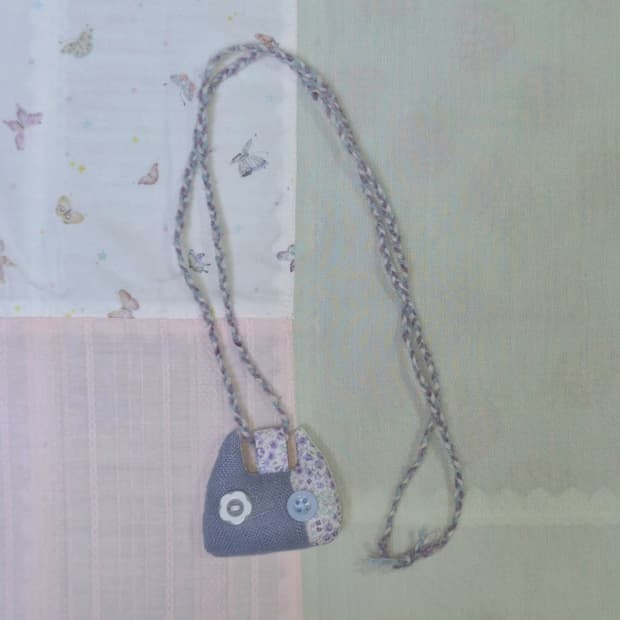 모리걸 봉제 고양이 목걸이