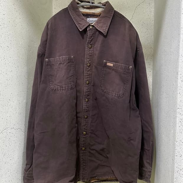칼하트 캔버스 플란넬 라이너 워크 셔츠 자켓 2XL