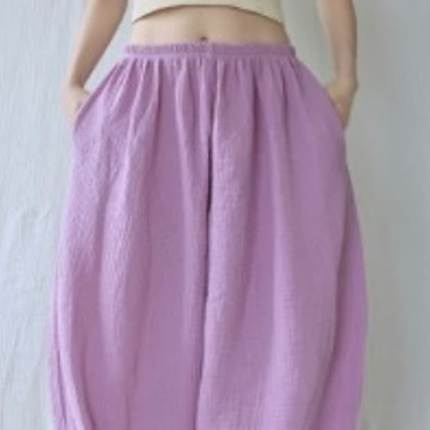 맑음복 보라 스님바지