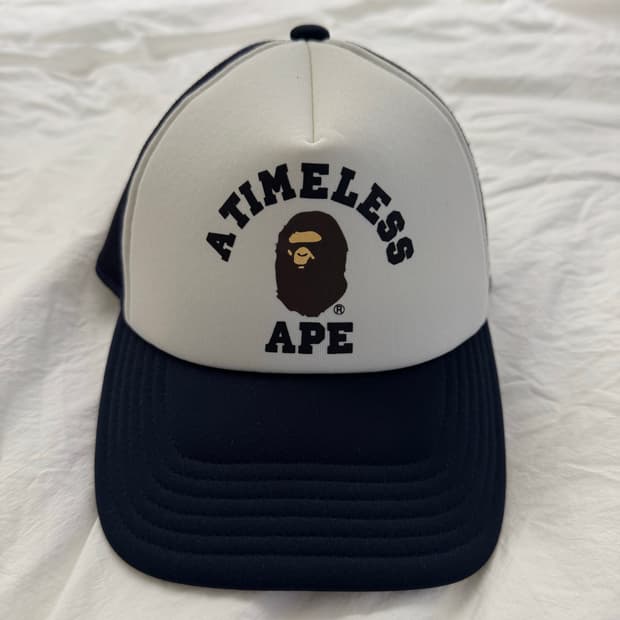 BAPE x JJJJound College Mesh cap 베이프 메쉬캡