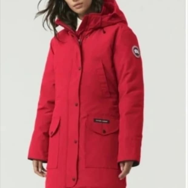 캐나다 구스 여성 트리리움 파카s 레드44-날씬66