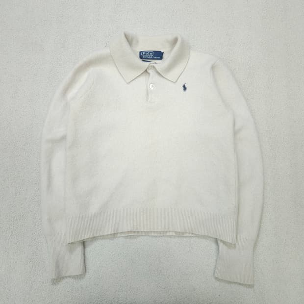 폴로 랄프 로렌 램스울 카라 니트 XL