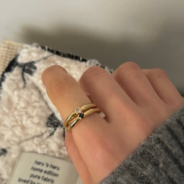 큐빅 빈티지 반지