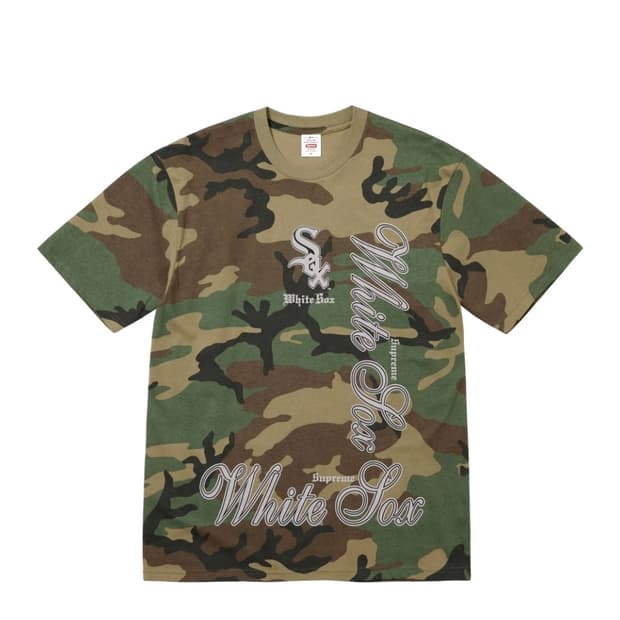 supreme MLB 우드랜드 카모 티셔츠 L