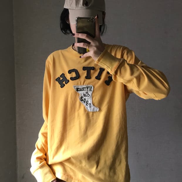 아베크롬비 옐로우 롱슬리브