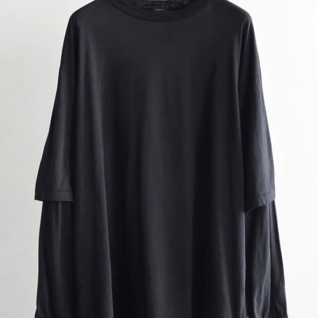 COMOLI 26AW 코모리 씬 코튼 레이어드 티셔츠