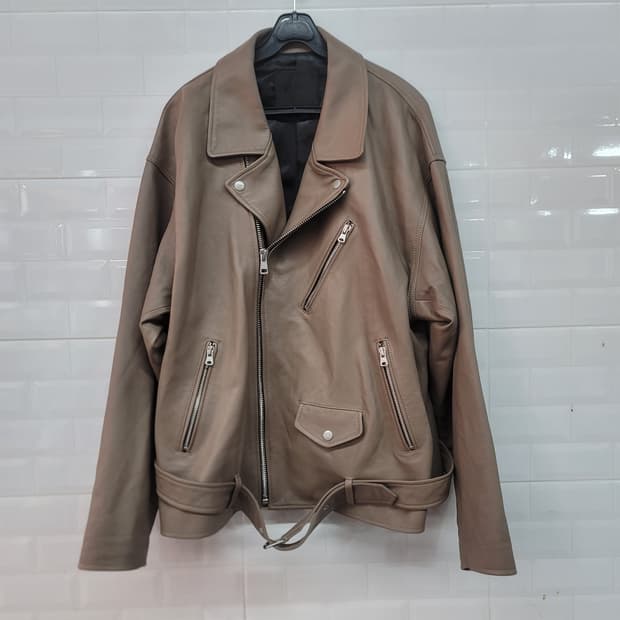 플라스크 양가죽 라이더자켓