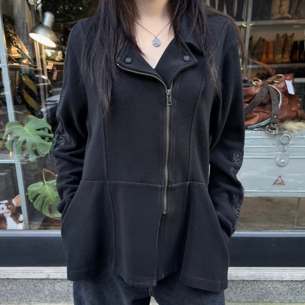 00s 빈티지 할리 데이비슨 로즈 지퍼 자켓