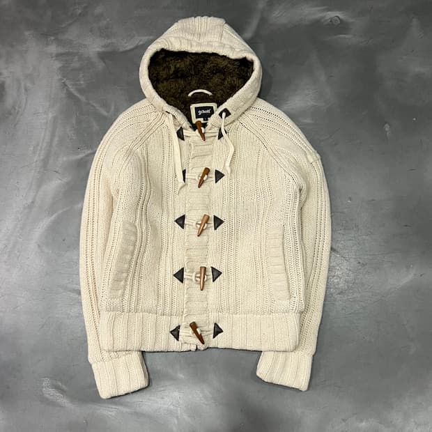  쇼트 더플 후드 가디건 y14745