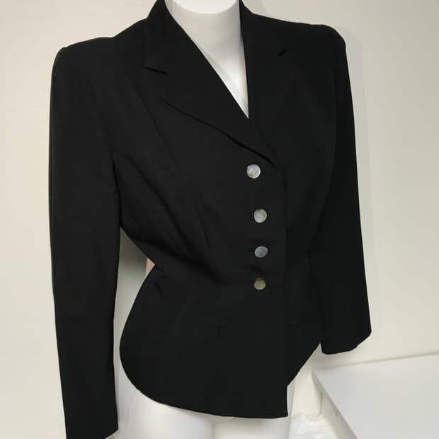 black button blazer 