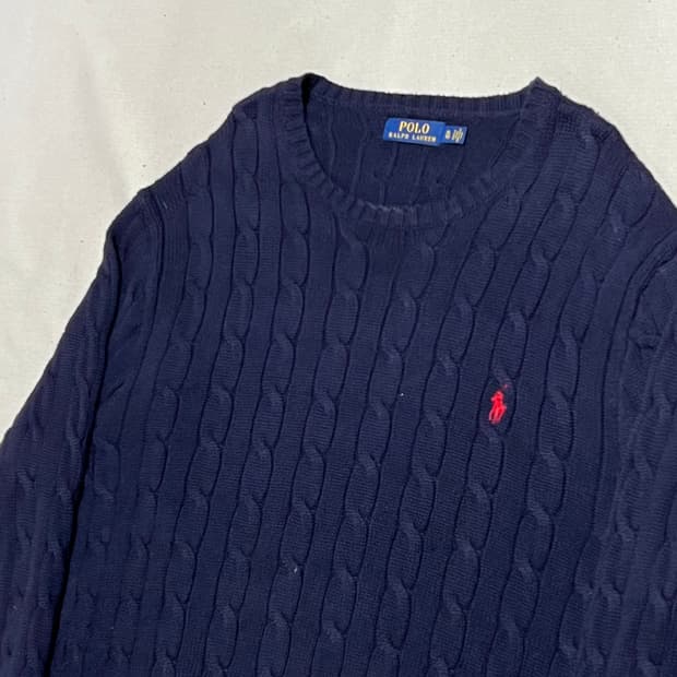 XL 폴로랄프로렌 케이블 니트