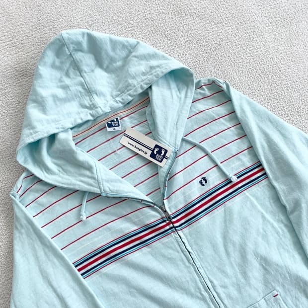 행텐 ♥ 민트 베이비블루 루즈핏 후드집업