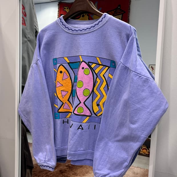 90s Fresh Produce HAWAII 스웻셔츠 (made USA)