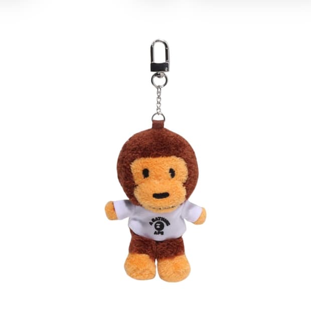 (새상품) 베이프 마일로 컬리지 키링